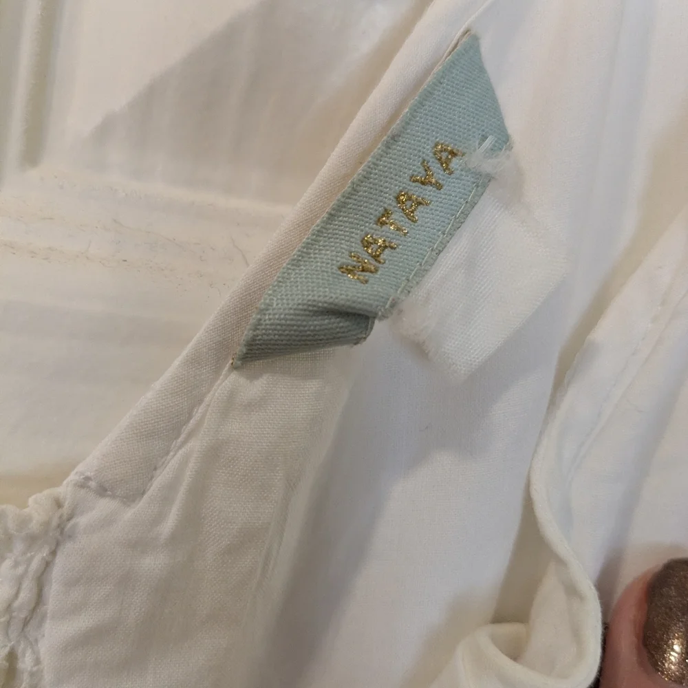 Nataya White Embroidered Maxi Dress - Picture 10 of 16